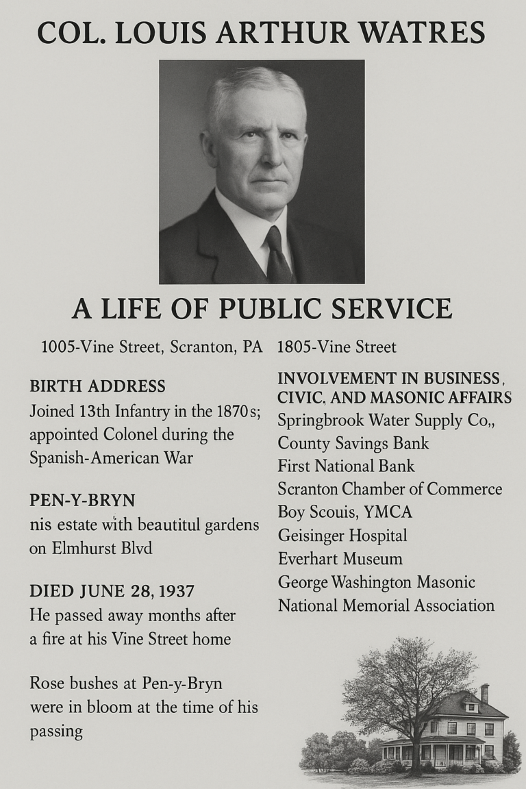 Colonel Louis Arthur Watres: A Legacy of Service, Leadership, and Community Dedication
